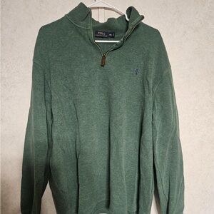 Ralph Lauren Men's Zip-Up Sweater in Green